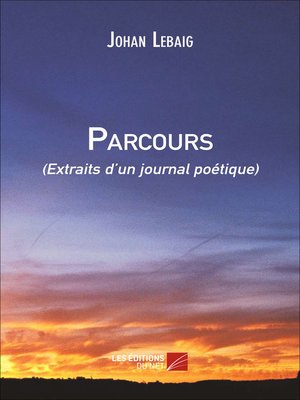 cover image of Parcours (Extraits d'un journal poétique)